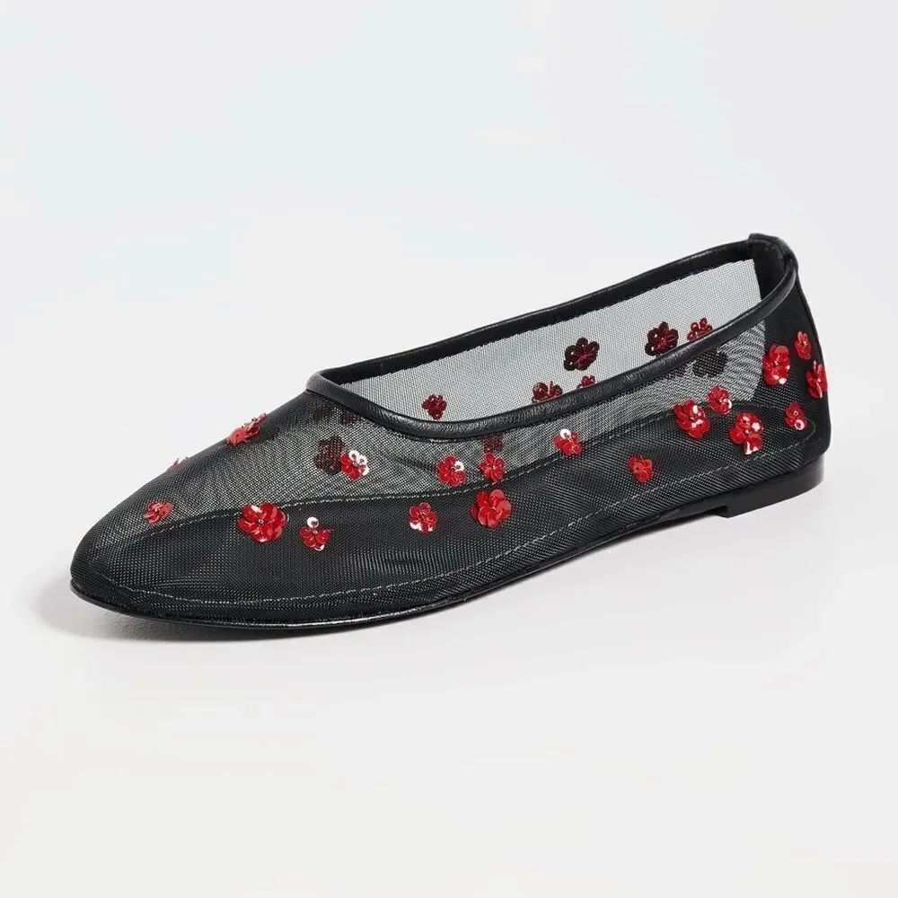 NEW STAUD Alba ballerina shoes
